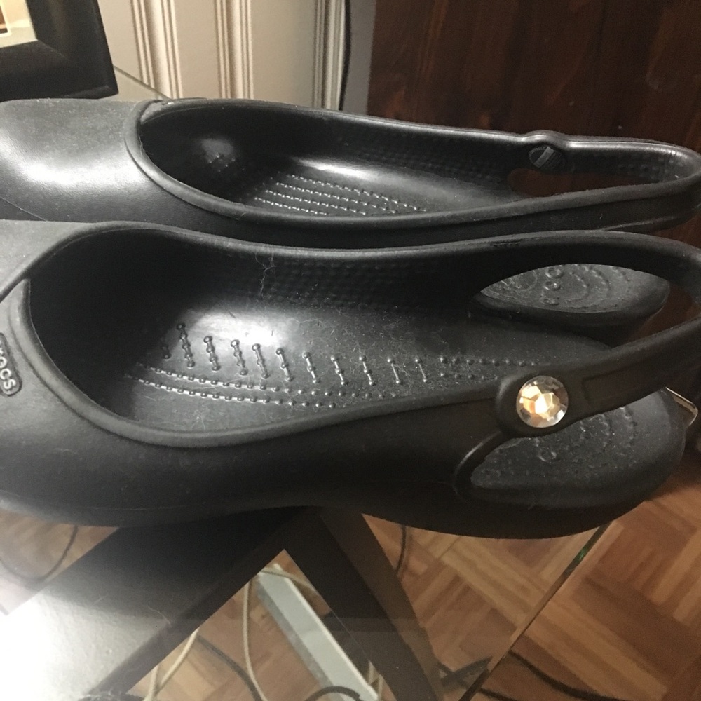 Crocs embellished flats